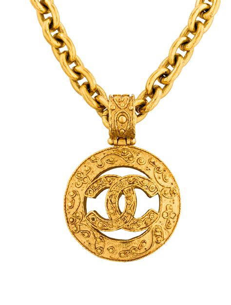 chanel logo gold necklace|chanel necklace gold price.